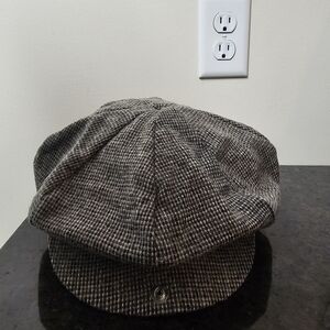 Vintage Like NEW Hatterdashery Black Newsboy Cap